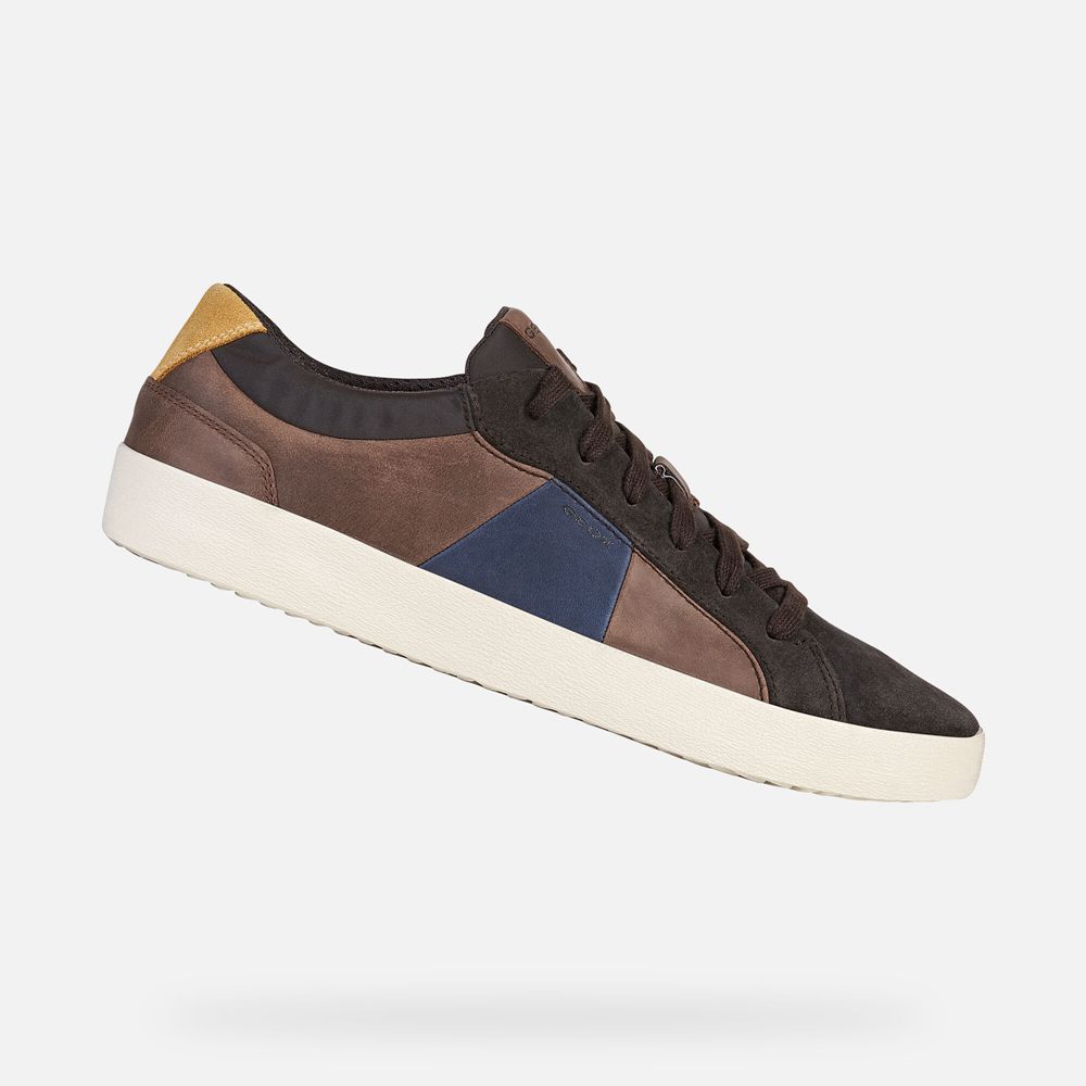 Geox Erkek Spor Ayakkabı Koyu Kahverengi - Warley - MQJ-372849